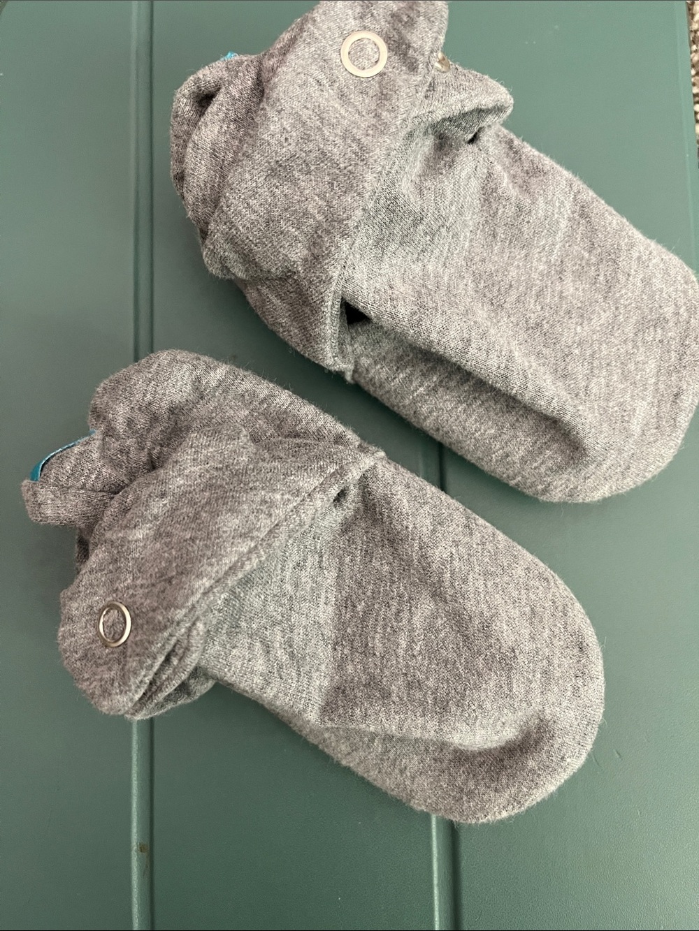 NWOT Ten Little Gray Knit Baby Booties - Soft Cozy Pair